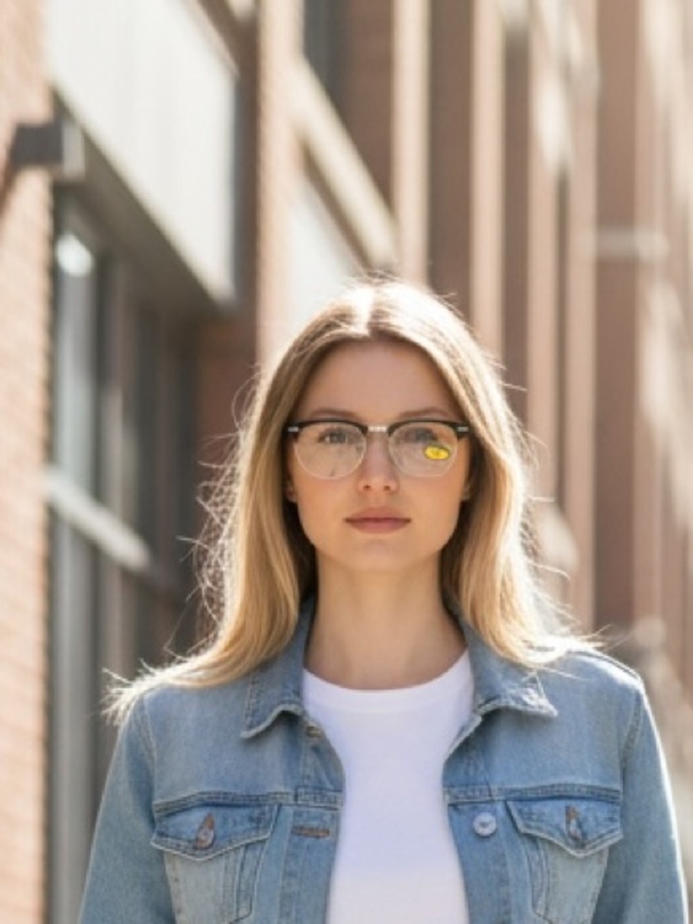 Black frame reading glasses with +3.5 strength